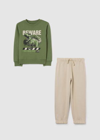 МАЛЬЧИКИ - OVS Kids Набор Толстовок+Джоггер Для Мальчиков Vineyard Green 3-10 Лет