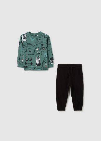 BAIETI - OVS Kids Set Sport Sagebrush Green Baieti 9-36 Luni