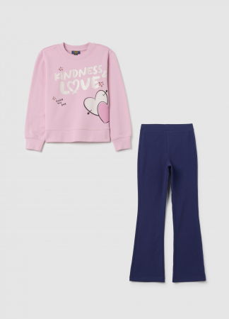 Seturi - OVS Kids Set Tricou Liliac Fete 3-10 Ani