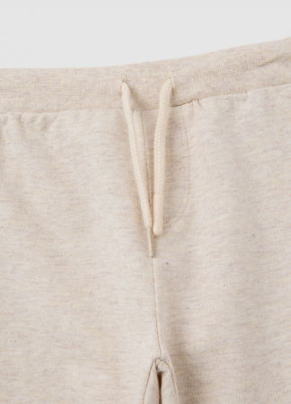 BAIETI - OVS Kids Set Tricou + Pantaloni Beige Melange Baieti 0-9 Luni