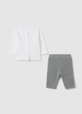 МАЛЬЧИКИ - OVS Kids Набор Футболка + Штаны Для Мальчиков Lucent White 0-9 Месяцев