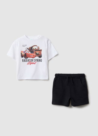 BAIETI - OVS Kids Set Tricou+Sorti Alb Baieti 9-36 Luni