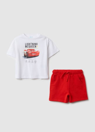 BAIETI - OVS Kids Set Tricou+Sorti Alb Baieti 9-36 Luni