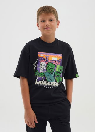 Tricouri si Polo - OVS Kids Tricou Black Beauty  Baieti 10-15 Ani