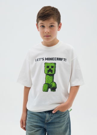 Tricouri si Polo - OVS Kids Tricou Bright White Baieti 10-15 Ani