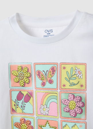 ДЕВОЧКИ - OVS Kids Футболка Для Девочек Bright White 3-10 Лет