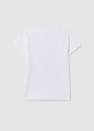 Tricouri, Polo si Topuri - OVS Kids Tricou Bright White Fete 3-10 Ani