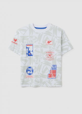 Tricouri si Polo - OVS Kids Tricou Brilliant White Baieti 3-10 Ani