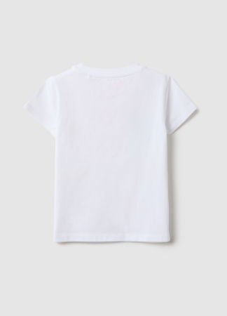 Tricouri, Polo si Topuri - OVS Kids Tricou Lucent White Fete 3-10 Ani