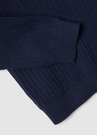 Hanorace - Tricou Polo Maneca Lunga Dark Blue Baieti 9-36 Luni