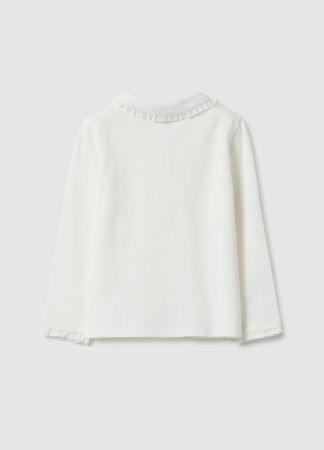 ДЕВОЧКИ - OVS Kids Поло С Длинным Рукавом Для Девочек Lucent White 9-36 Месяцев