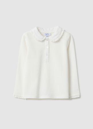 ДЕВОЧКИ - OVS Kids Поло С Длинным Рукавом Для Девочек Lucent White 9-36 Месяцев