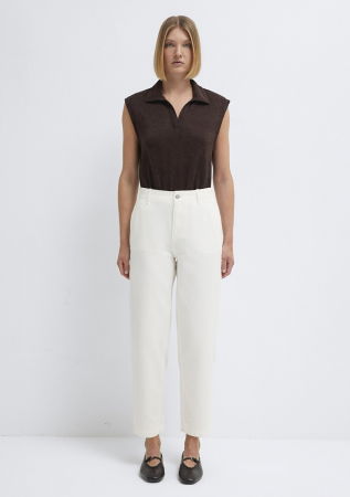 ЖЕНЩИНЫ - Женские Брюки Белые Carrot