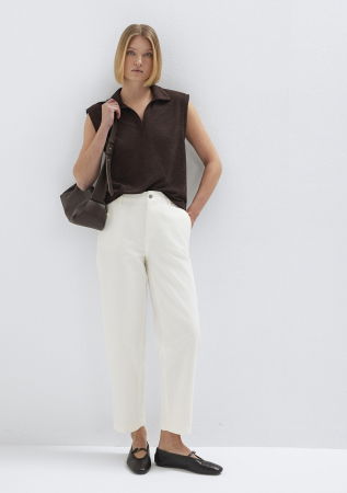 ЖЕНЩИНЫ - Женские Брюки Белые Carrot