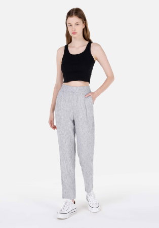 Pantaloni - Pantaloni Antracit Regular Femei