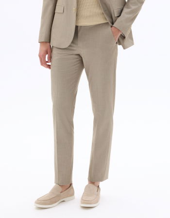 Pantaloni - Pantaloni Bej Închis Slim Barbati