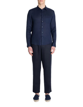 Pantaloni - Pantaloni Bleumarin Straight Barbati