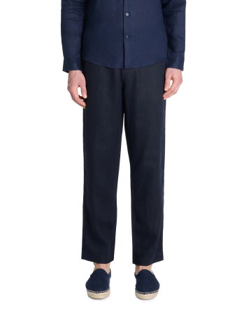 Pantaloni - Pantaloni Bleumarin Straight Barbati