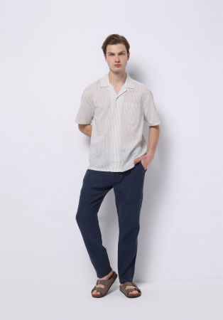 Pantaloni - Pantaloni Albastri Regular Barbati