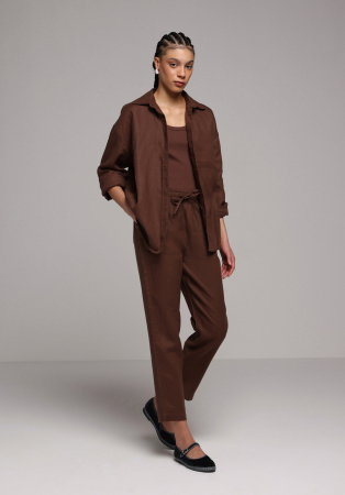 Pantaloni - Pantaloni Maro Femei