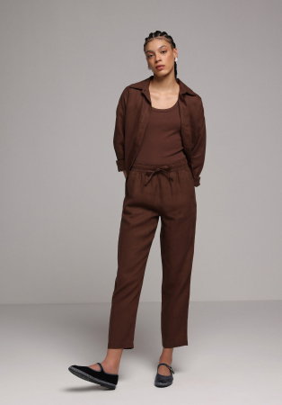 Pantaloni - Pantaloni Maro Femei
