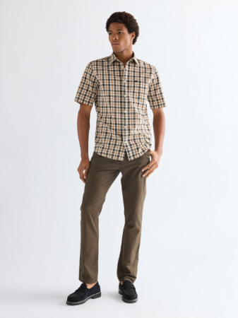 BARBATI - Pantaloni Cafenii Regular Straight Barbati