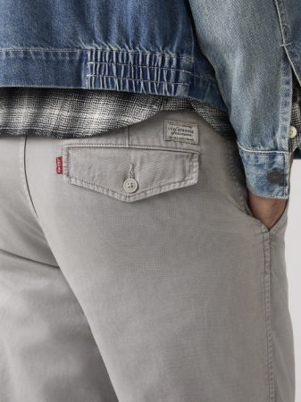 BARBATI - Pantaloni Gri Deschis Relaxed Barbati