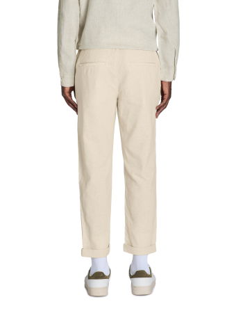 BARBATI - Pantaloni Crem Straight Barbati