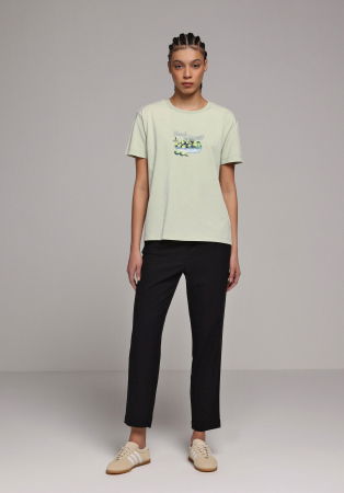 ЖЕНЩИНЫ - Женские Брюки Чёрные Regular