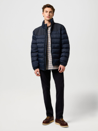 Pantaloni - Pantaloni Negri Regular Straight Barbati