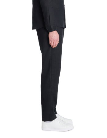 Pantaloni - Pantaloni Negri Straight Barbati