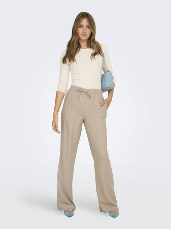 Pantaloni - Pantaloni Oxford Tan  Straight Femei