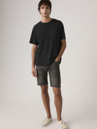 BARBATI - Pantaloni Scurti Antracit Straight Barbati