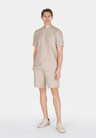 BARBATI - Pantaloni Scurti Bej Regular Barbati