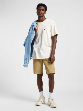 BARBATI - Pantaloni Scurti Bej Relaxed Barbati