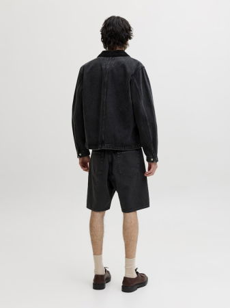 Pantaloni Scurti - Pantaloni Scurti Black Denim  Relaxed Barbati