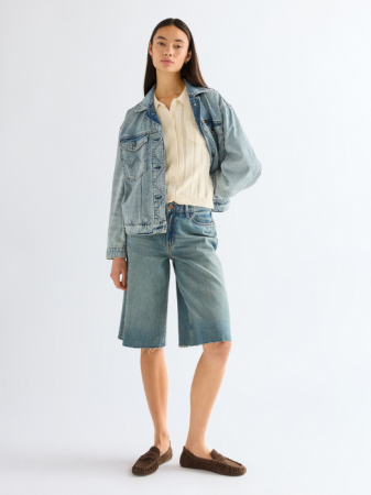 FEMEI - Pantaloni Scurti Blue Loose Femei