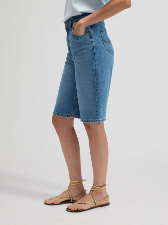 Pantaloni Scurti - Pantaloni Scurti Blue Relaxed Femei