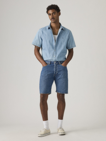 BARBATI - Pantaloni Scurti Blue Straight Barbati