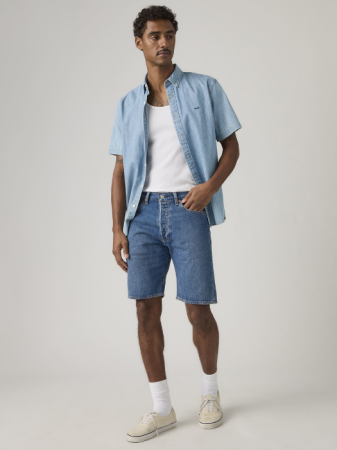 BARBATI - Pantaloni Scurti Blue Straight Barbati