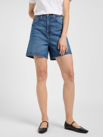 Pantaloni Scurti - Pantaloni Scurti Blue Wide Leg Femei