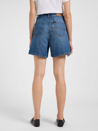 Pantaloni Scurti - Pantaloni Scurti Blue Wide Leg Femei