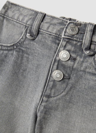 FETE - Pantaloni Scurti Denim Gri Inchis Fete 3-10 Ani