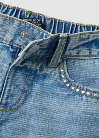 FETE - Pantaloni Scurti Denim Light Blue Fete 3-10 Ani