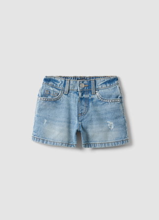 FETE - Pantaloni Scurti Denim Light Blue Fete 3-10 Ani