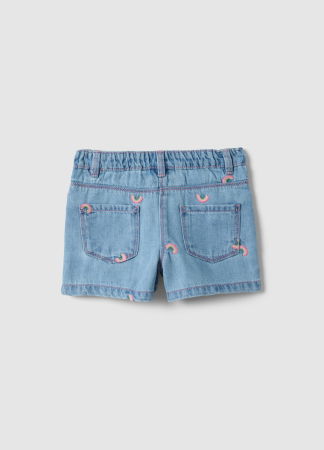 FETE - Pantaloni Scurti Denim Light Blue Fete 9-36 Luni