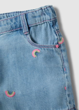 ДЕВОЧКИ - Джинсовые Шорты Для Девочек Light Blue 9-36 Месяцев