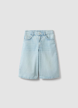 FETE - Pantaloni Scurti Denim Super Light Blue Fete 10-15 Ani