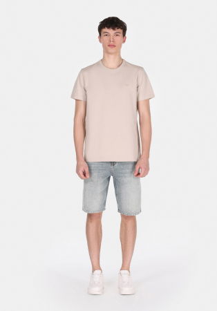 BARBATI - Pantaloni Scurti Gri Deschis Loose Straight. Barbati