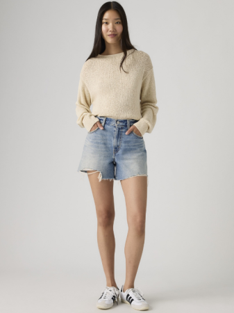 FEMEI - Pantaloni Scurti Albastri Ribcage Femei